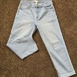 H&M Light Blue Straight Leg Jeans